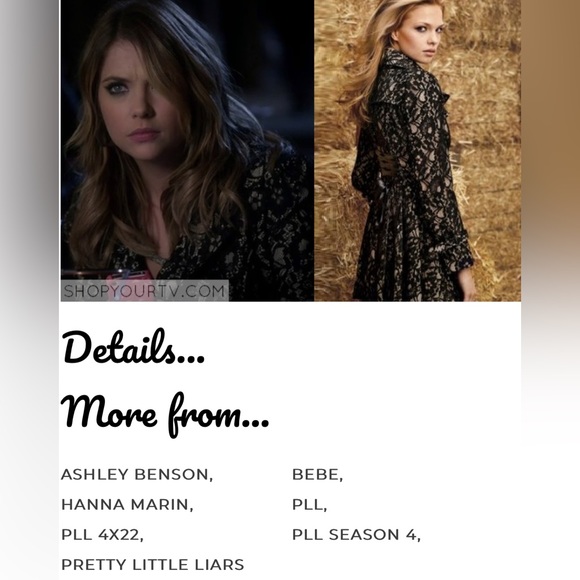 bebe Corset Lace Coat XS ASO Pretty Little Liars - Picture 3 of 3